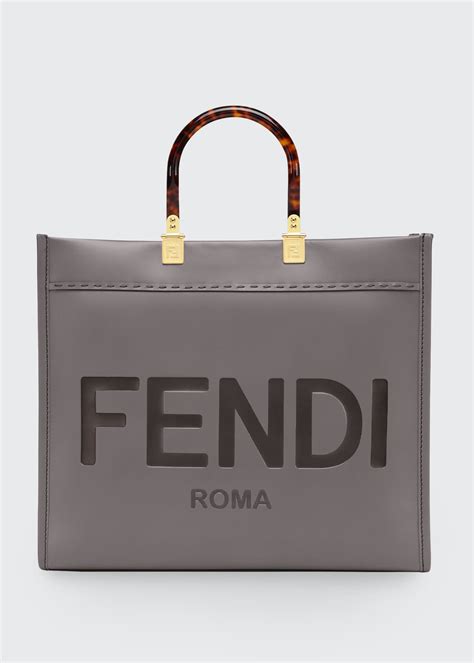 fendi leather shopper|Fendi genuine leather handbags.